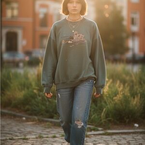 Vintage Northern Reflections Green Loon Sweatshirt